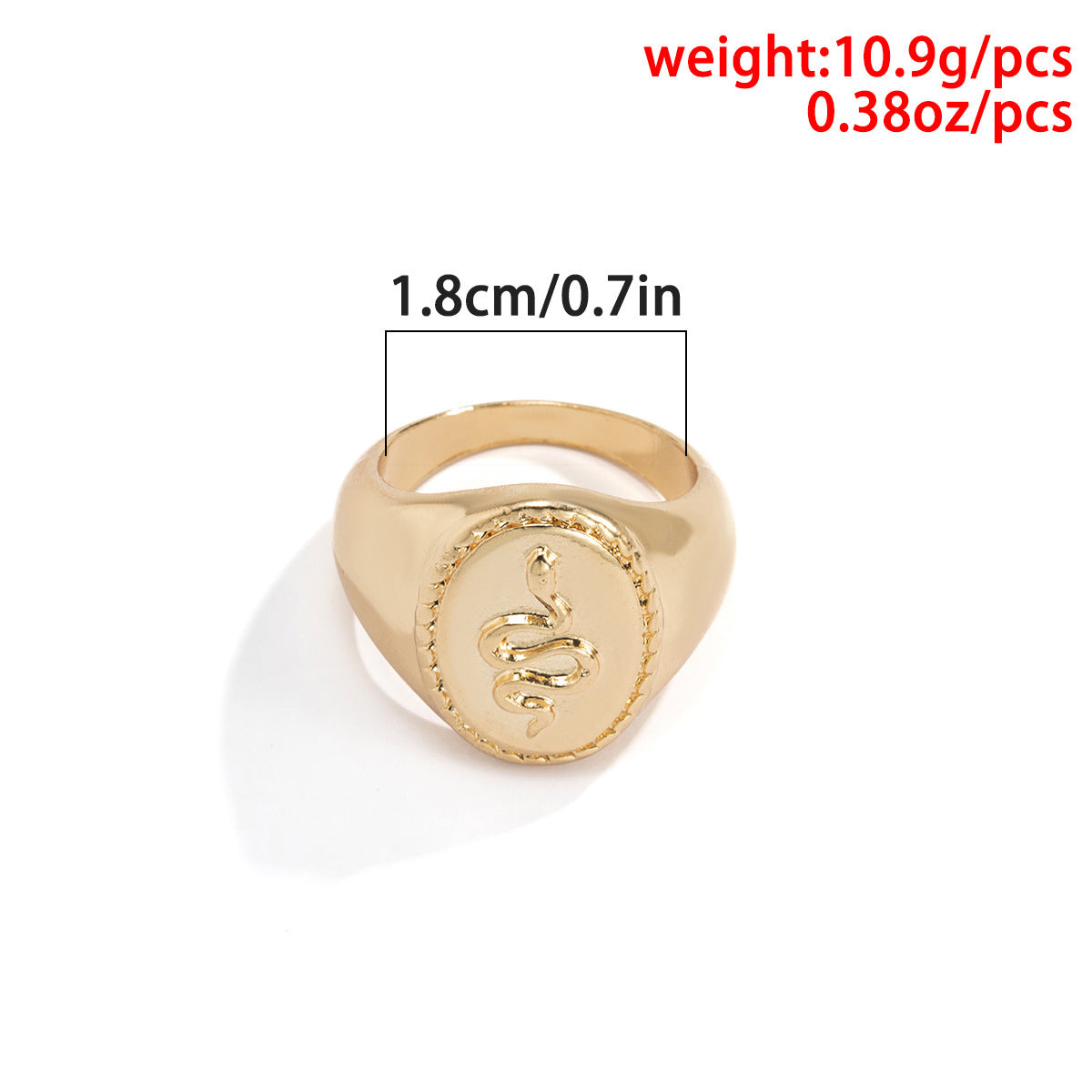 Womens Retro Ring Simple Geometric Snake Ring Alloy Finger Ring Dripping Oil Finish Heart Ring Design Fashions