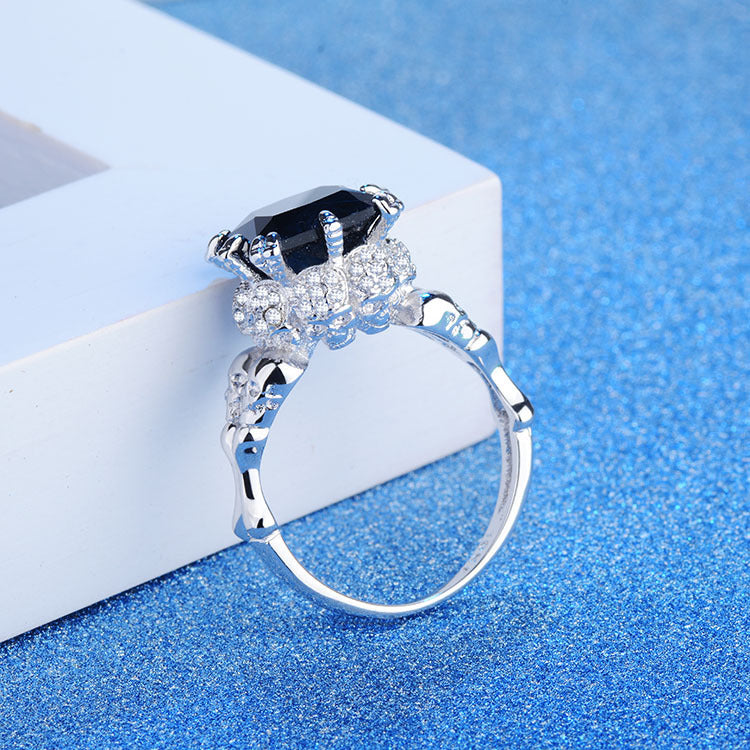 Mens Womens Skull Ring Copper Plated Zirconia Stone European American Fashion Jewelry Durable High Quality New