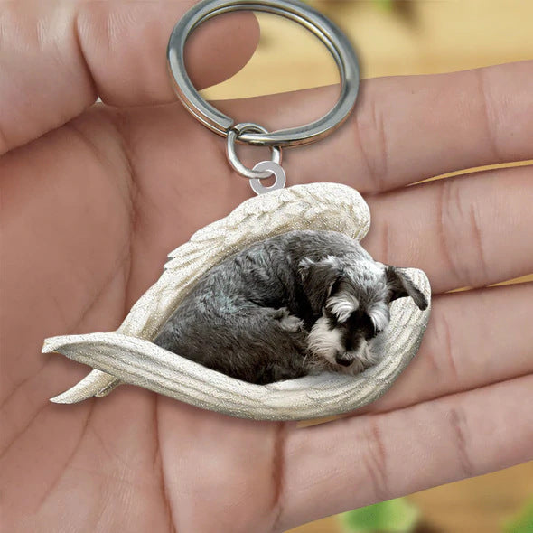 Dog Keychain Acrylic Fashion Accessory With Single Sided Printing Durable Key Ring 4 5 CMs Gift For Dog Lovers