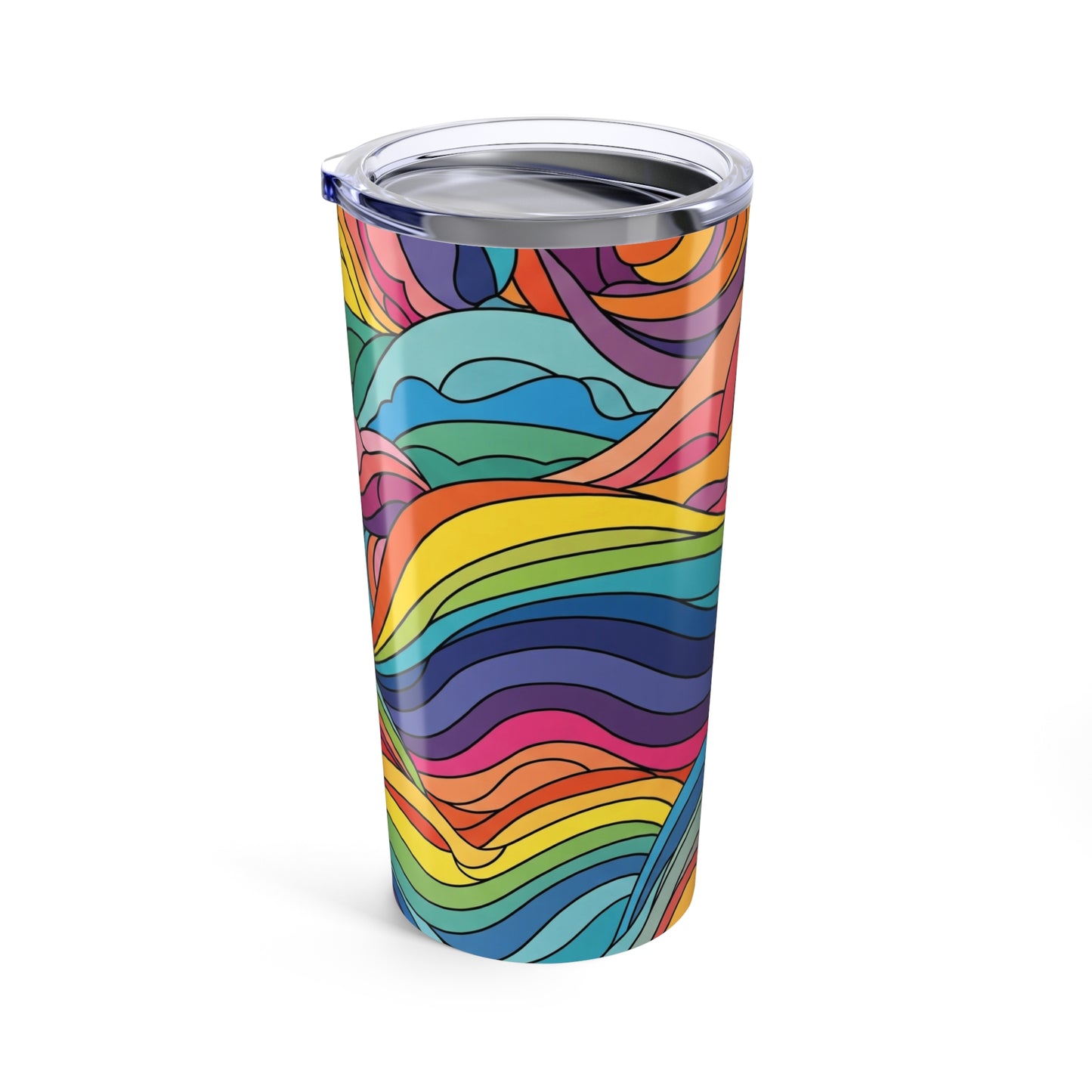20 Oz Stainless Steel Tumbler With Double Wall Vacuum Insulation Travel Mug Spill Resistant For Hot Or Cold