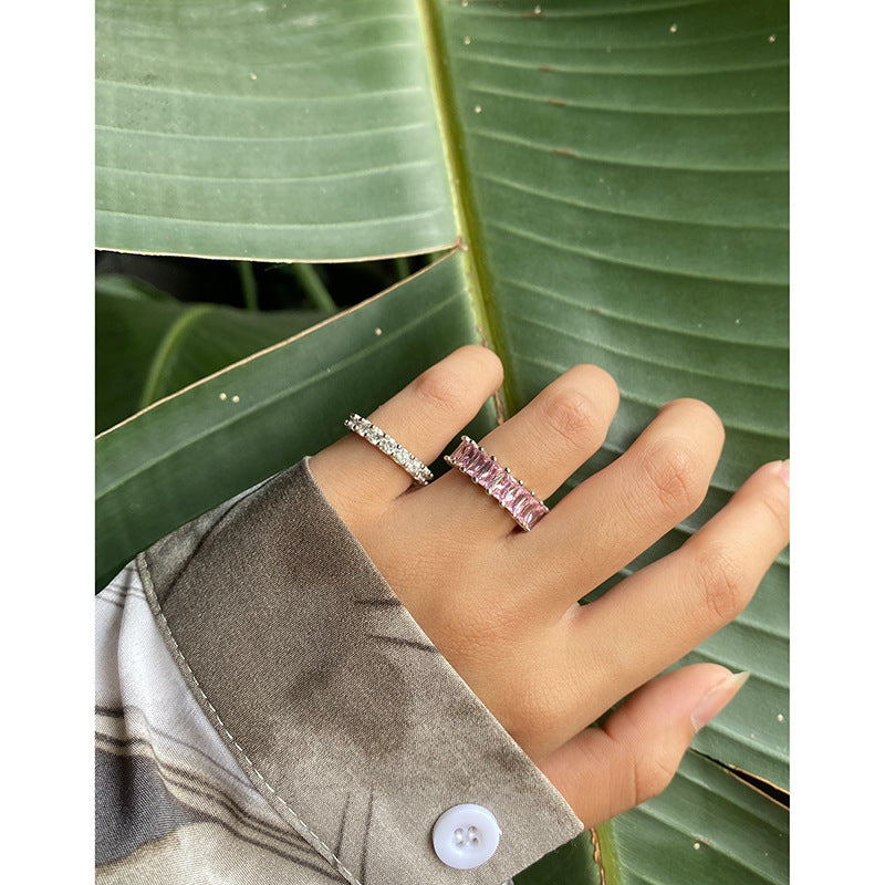 Copper Ring For Women Geometric Niche Design Electroplated Fashion Jewelry Everyday Wear Special Occasions Gift