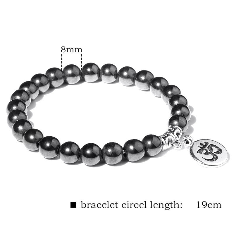 Womens Malachite Crystal Bracelet with Rhinestones Korean Design Yoga Lotus Om Charm Emperor Stone For Everyday Wear