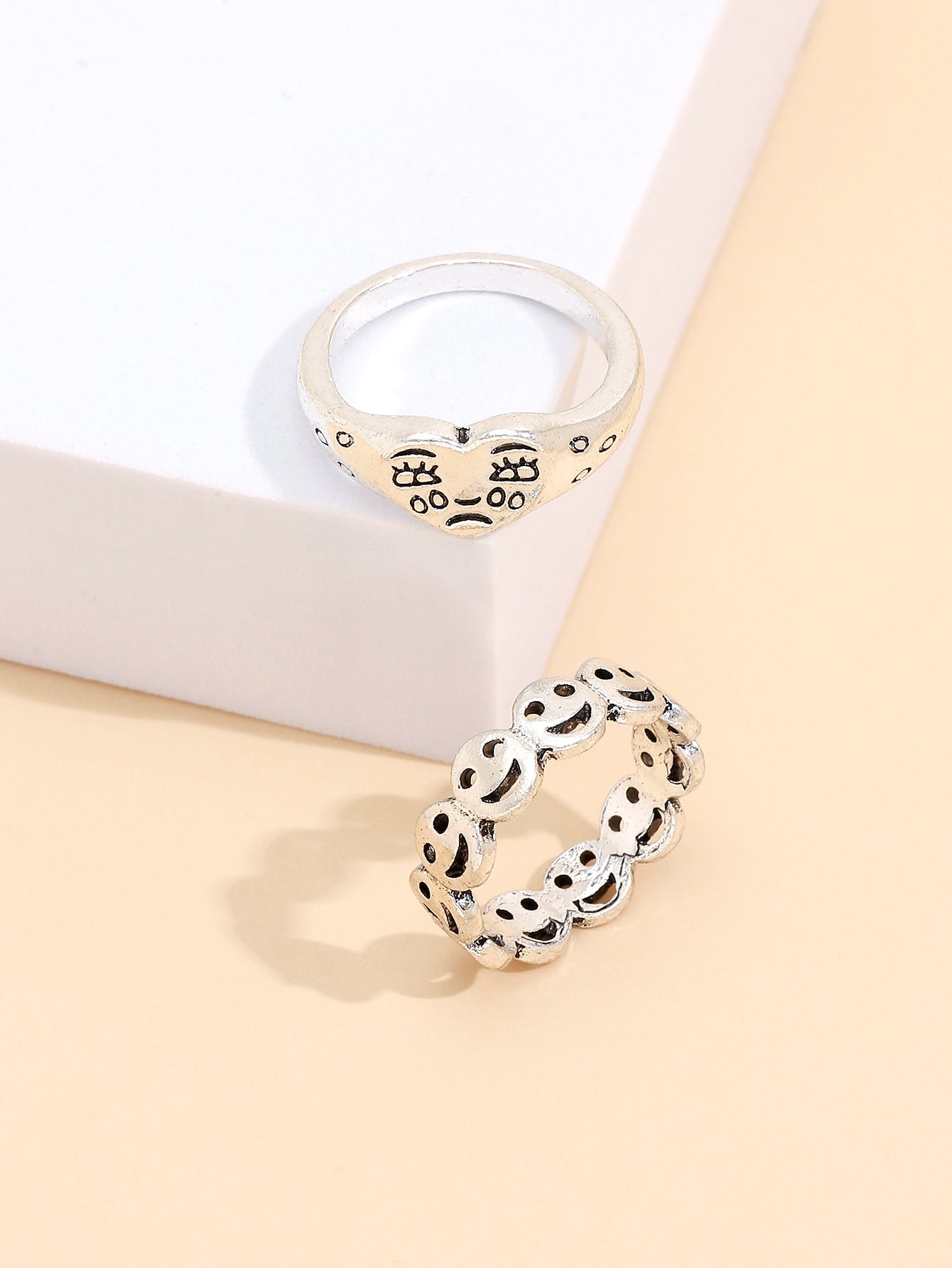 Layered Snake Chain Ring With Rhinestone Detailing Electroplated Zinc Alloy Geometric Design Elegant Style Now