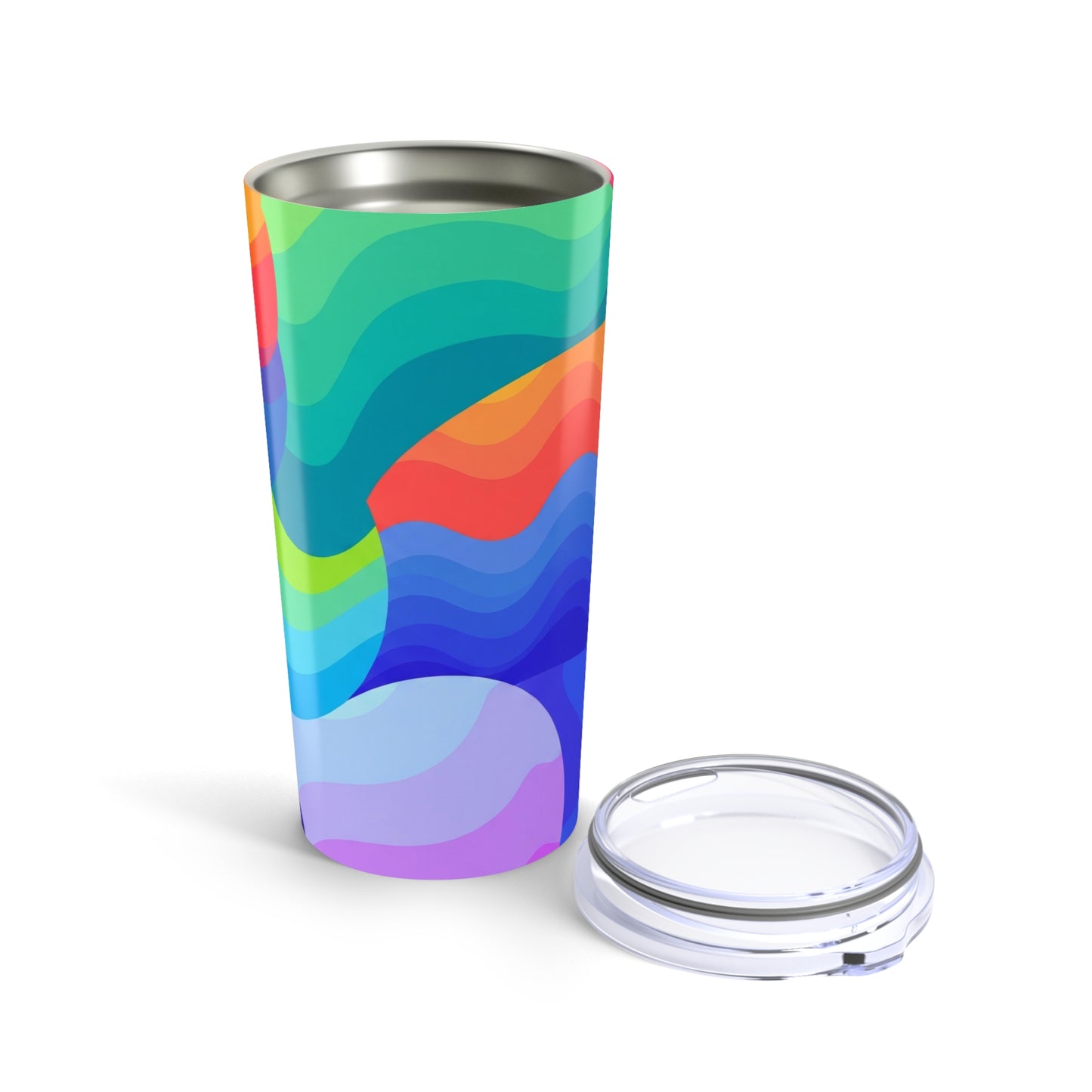 20oz Stainless Steel Tumbler Double Wall Vacuum Insulated Leakproof Durable Printed Hot Cold Travel Mug With Lid