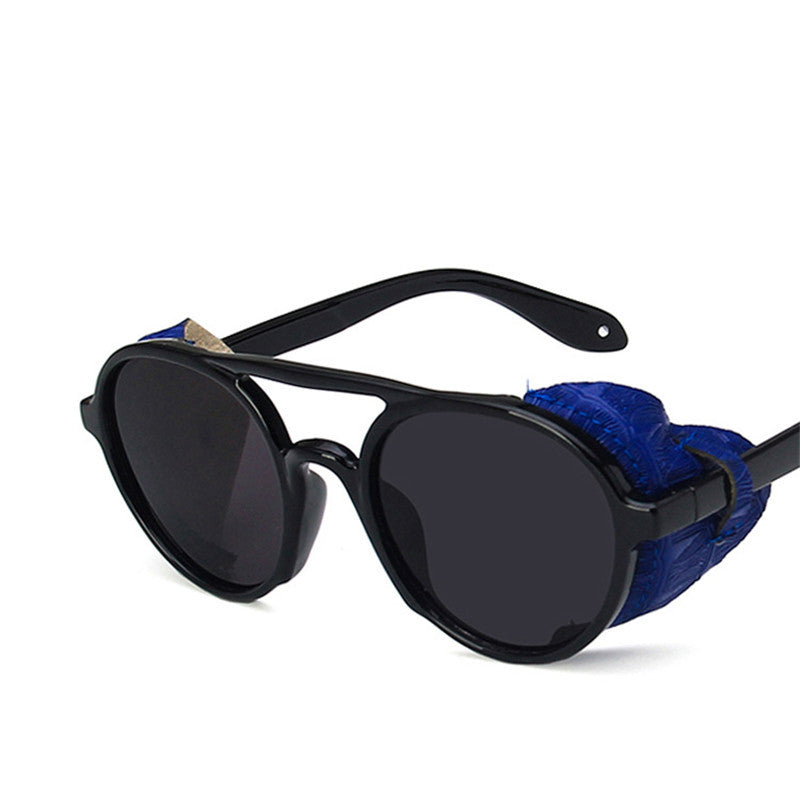 Windproof Steampunk Sunglasses Large Frame PC Frame AC Lenses Durable Outdoor Eyewear For Unique Look Fashion Edge
