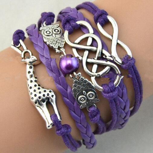 Handmade Woven Bracelet With Layered Chain Vintage Punk Style Adjustable Bangle Alloy Wax Line For Daily Wears