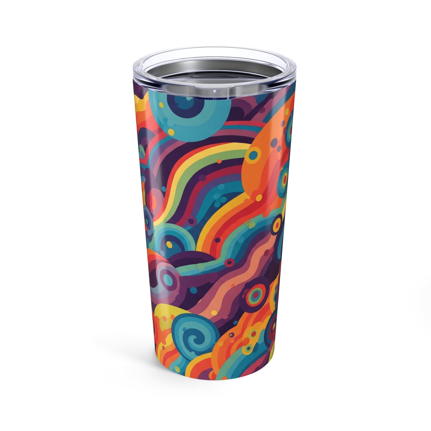20 Oz Stainless Steel Tumbler Double Wall Vacuum Insulated BPA Free Printed Design Durable for Hot and Cold Drinks