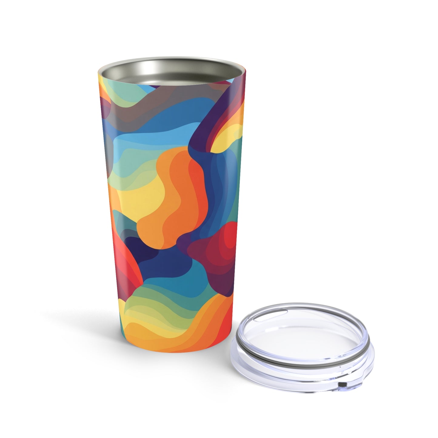 20 Oz Rustproof Metal Travel Mug With Double Wall Vacuum Insulation Spill Resistant Finish For Hot And Cold Drinks