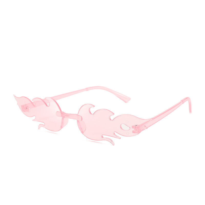 Womens Butterfly Sunglasses Frameless Street Fashion Eyewear PC Material For Travel Outdoor Sports Party Stage