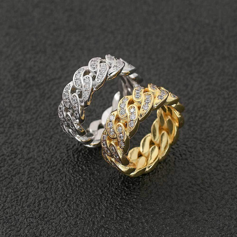 Unisex Gold Plated Copper Ring With Zircon Inlay Statement Band For Women And Men Gleaming Zircon Inlay Shine Everyday