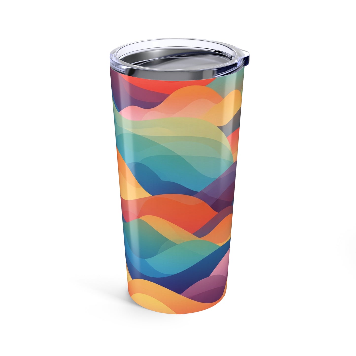 20oz Stainless Steel Tumbler With Double Wall Vacuum Insulation Travel Mug Spill Resistant Hot Cold Printed Art