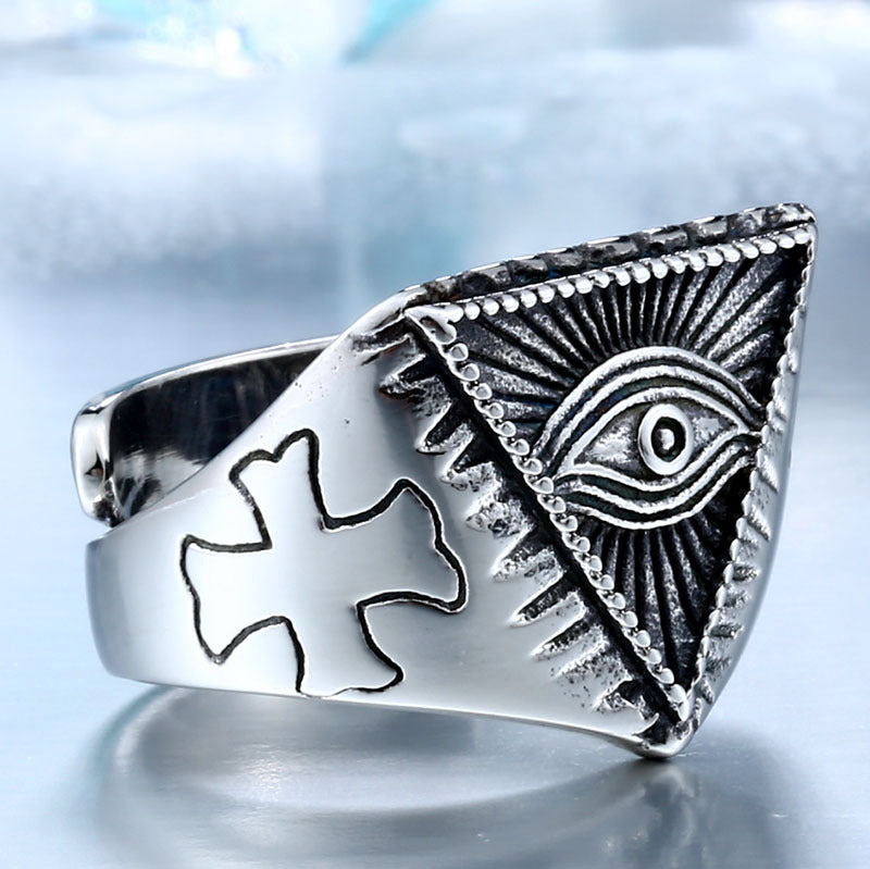 Stainless Steel Mens Rings Width 20MM Height 18MM Thickness 4MM Specifications Material Reference Only Prevail