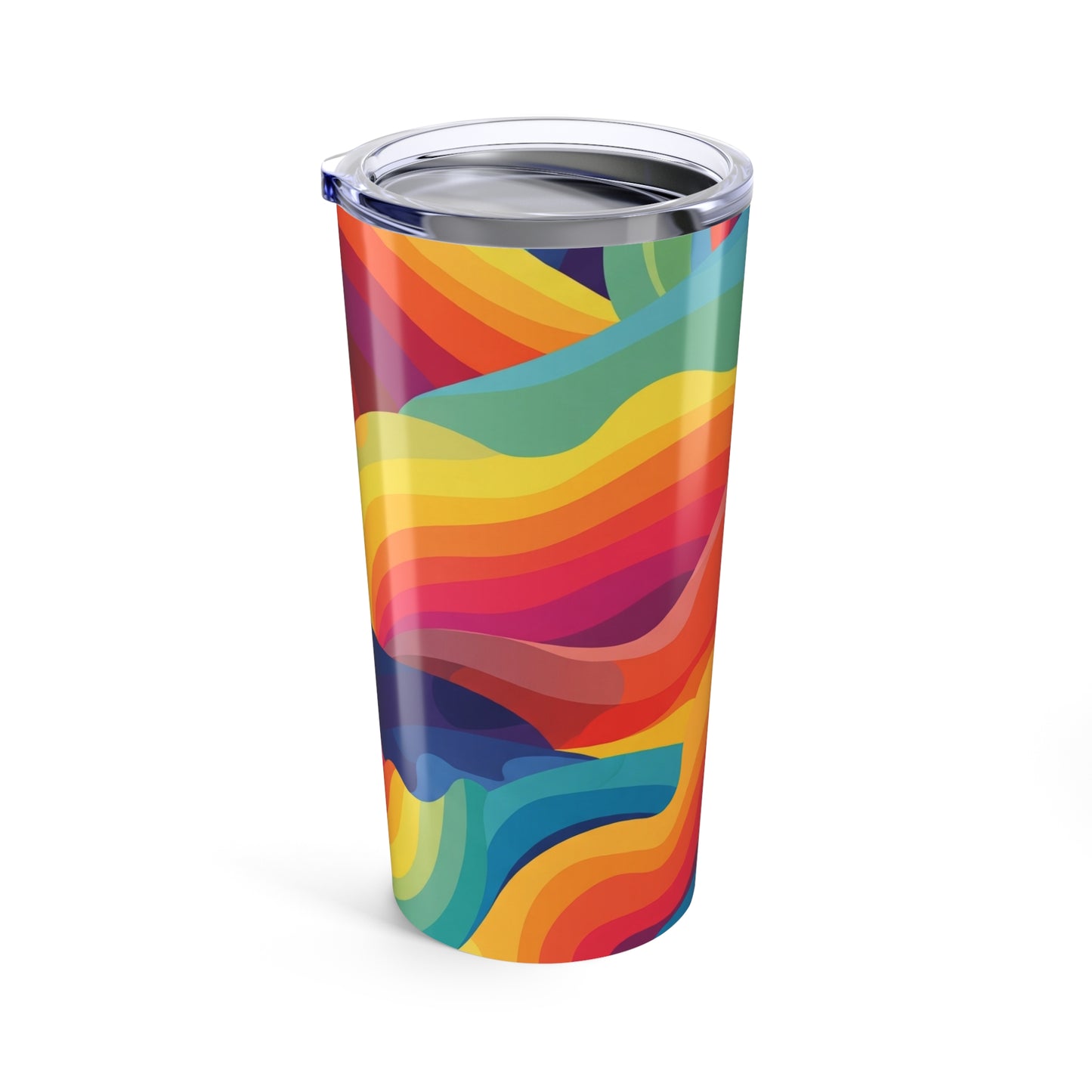 20oz Stainless Steel Printed Tumbler With Double Wall Insulation Travel Mug Spill Resistant For Hot And Cold