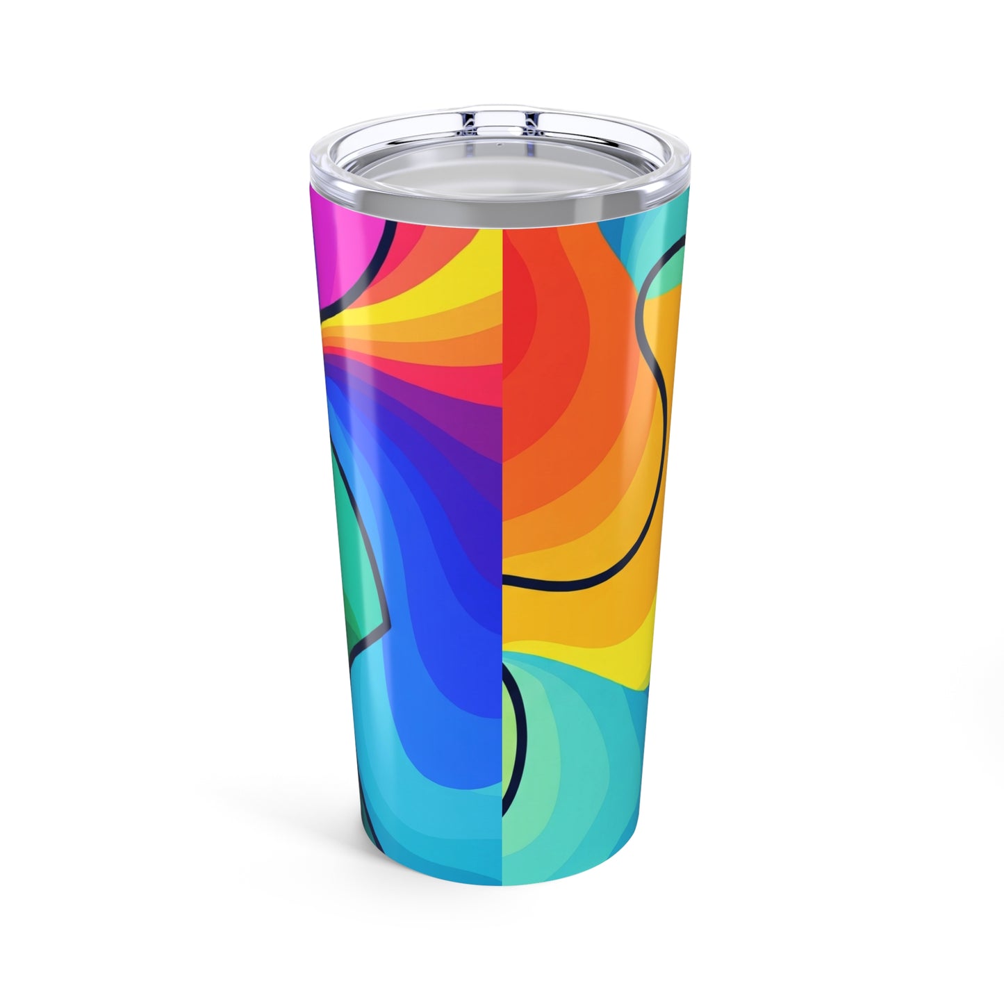 20oz Stainless Steel Tumbler Printed Double Wall Vacuum Insulation Spill Resistant Coffee Mug For Hot And Cold