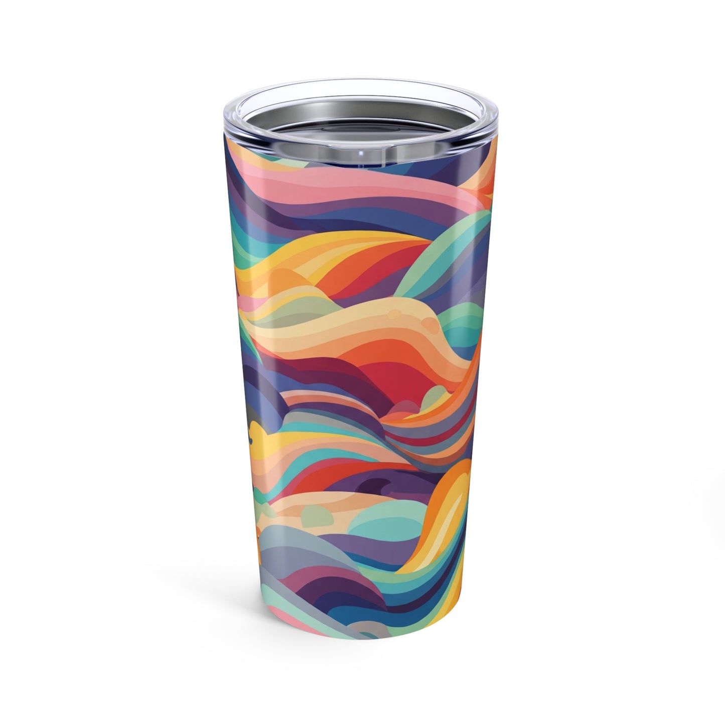 20oz Stainless Steel Tumbler With Double Wall Vacuum Insulated Design Vibrant Print Spill Resistant And Dishwasher