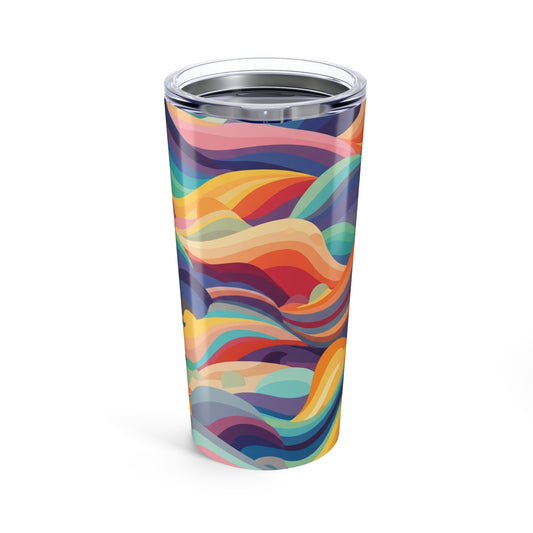 20oz Stainless Steel Tumbler With Double Wall Vacuum Insulated Design Vibrant Print Spill Resistant And Dishwasher