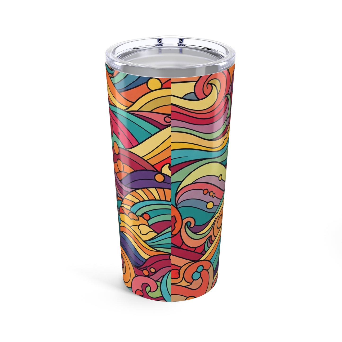 20oz Stainless Steel Travel Mug With Double Wall Vacuum Insulation Leak Proof Durable Hot Cold Printed Cup For