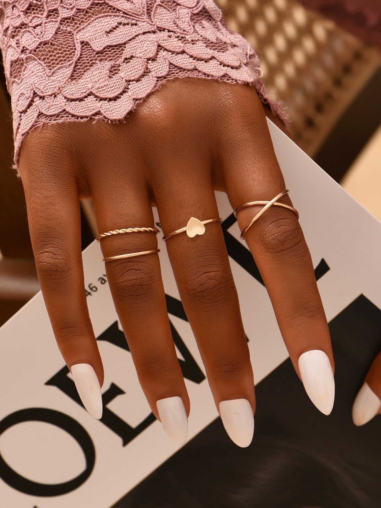 Womens Lightweight Zinc Alloy Ring Modern Design Everyday Jewelry For Women Fashion Ring Modern Look For Women