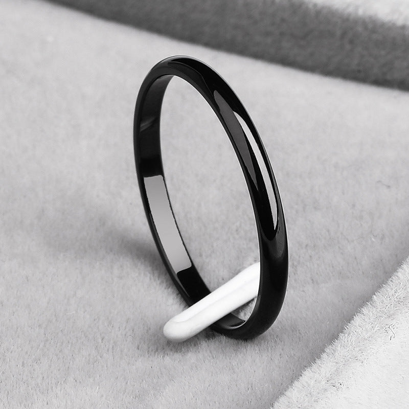 Stainless Steel Tail Ring Geometrical Design For Women And Men Minimalist Ring Band Fashion Jewelry Finger Ring