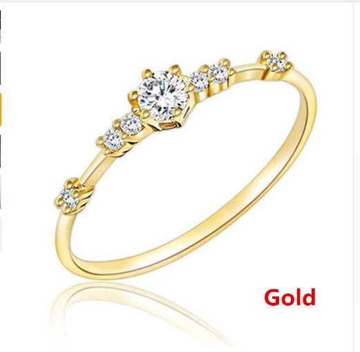 Metal Fashion Ring For Women Exquisite Design Dazzling Accent Diamond Encrusted Look Statement Crystal Shine Elegance