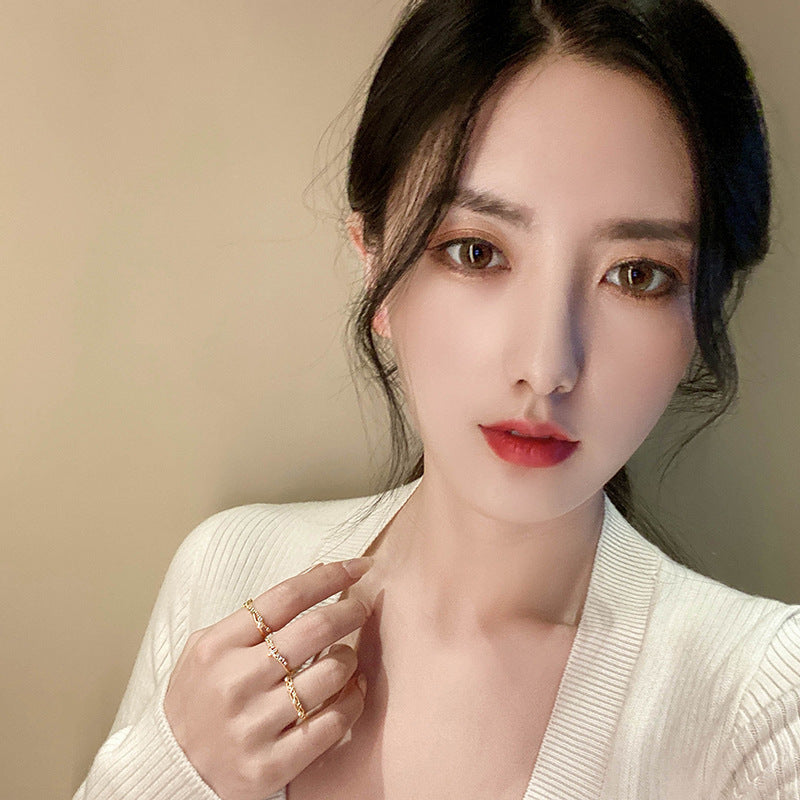 Zircon Pearl Ring With Crown Open Design And Star Accent For Elegant Japanese Korean Style Jewelry Elegant Gem