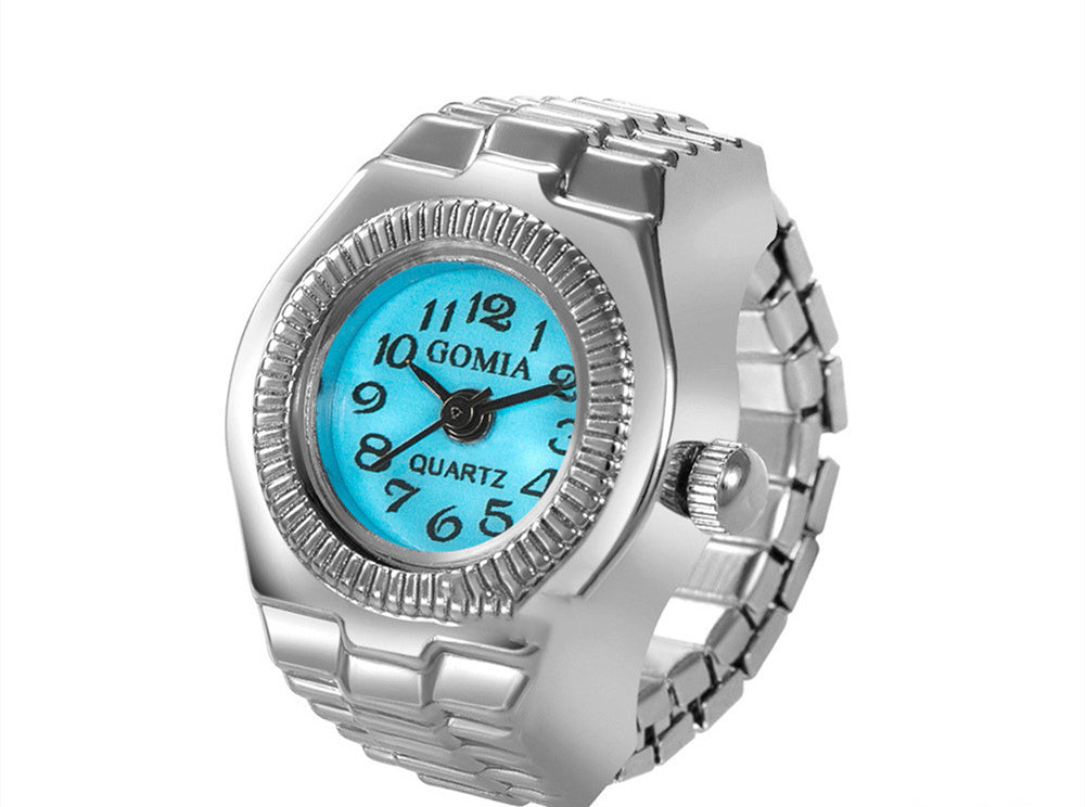 Peach Heart Retro Octagonal Ring Watch With Colorful Surfaces And Square Variants With White Yellow Red Purple