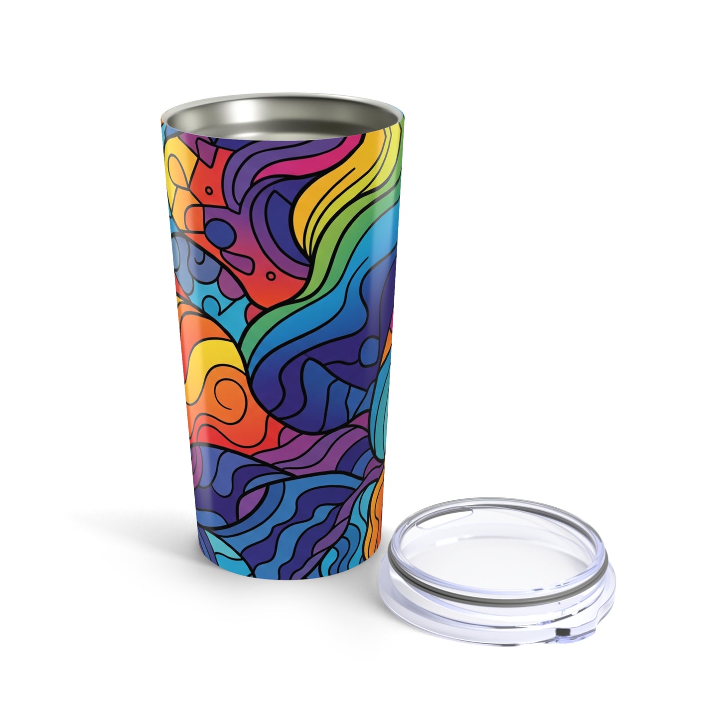 20Oz Stainless Steel Travel Mug With Double Wall Vacuum Insulation Leak Proof Lid Dishwasher Safe Durable
