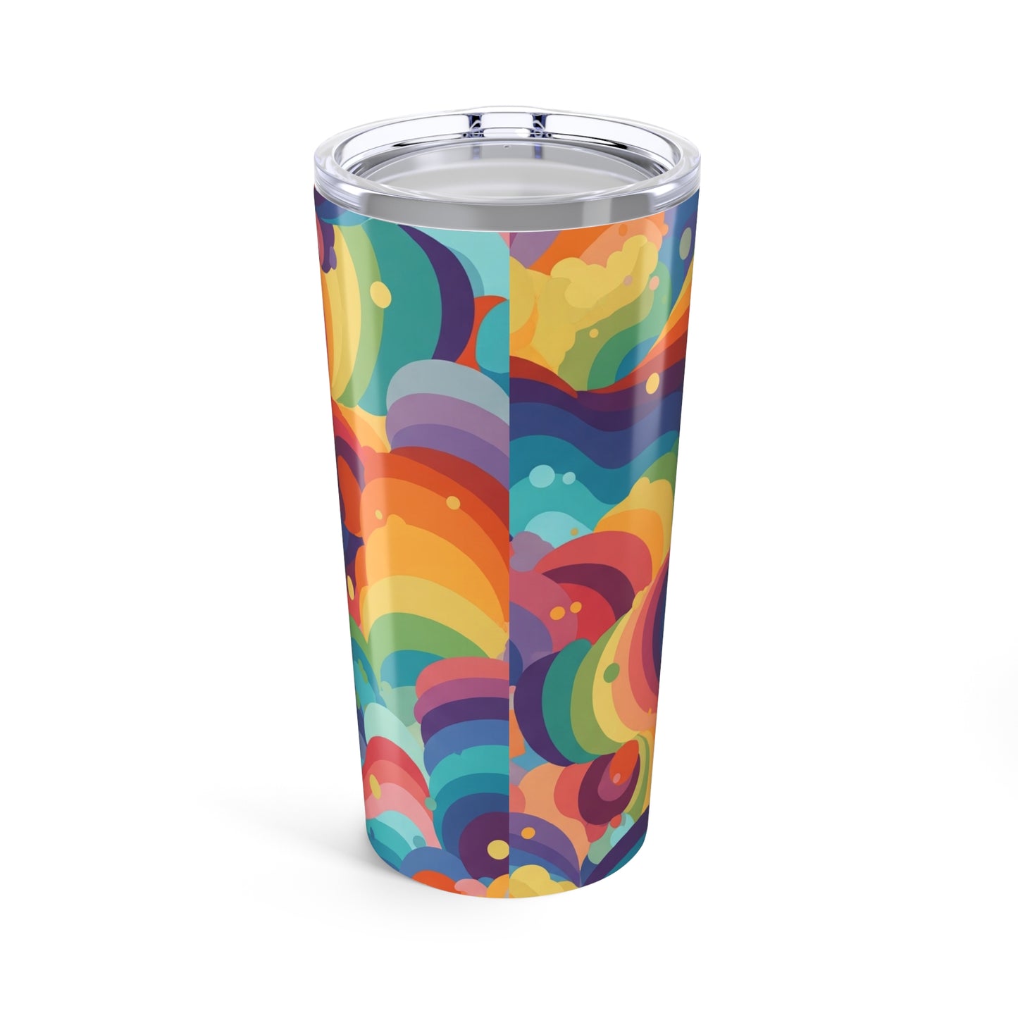 20oz Stainless Steel Printed Tumbler With Double Wall Vacuum Insulation Leak Proof Travel Mug For Hot And Cold