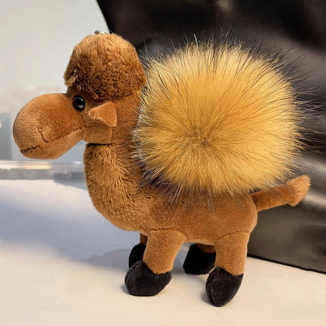 Cute Fur Ball Camel Doll Keychain Pendant Cartoon Animal