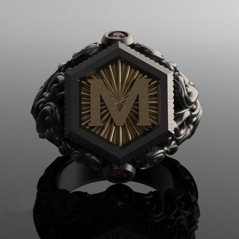 Personalized Carved Decorative Rings Alloy Leaves European American Style Gift For Birthday Packaged Separately