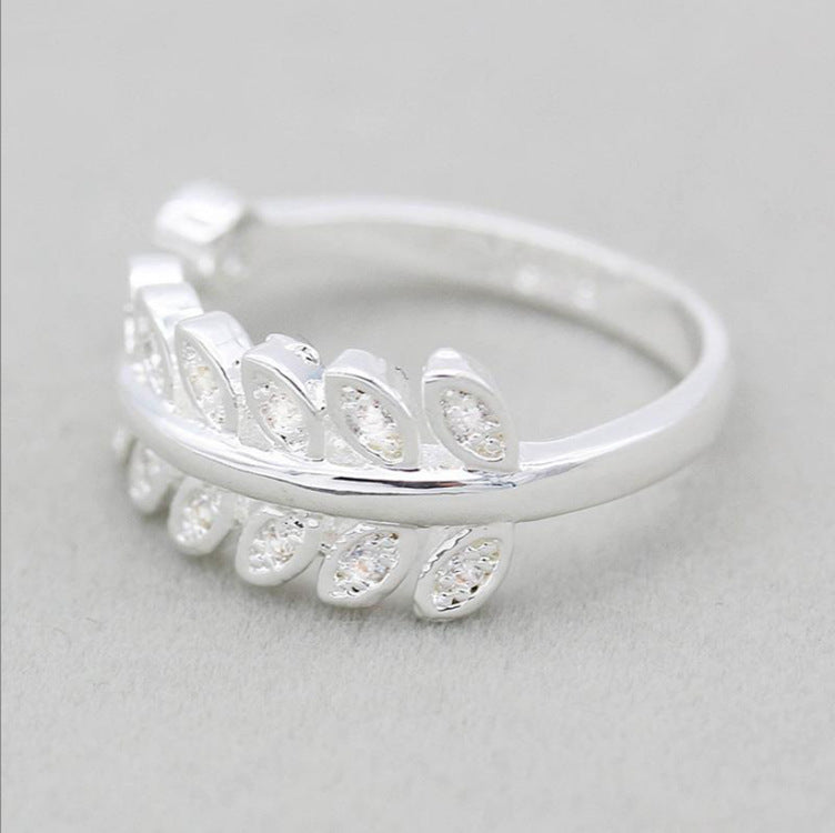 Geometric Copper Ring With Silver Electroplated Finish For Women Fashion Accessory Gift Elegant Classic Shines