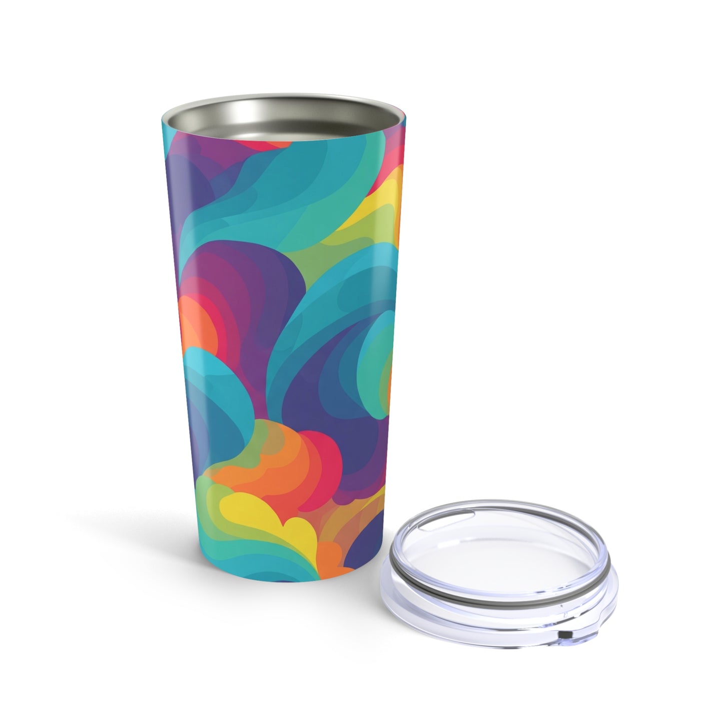 20oz Stainless Steel Printed Tumbler With Double Wall Vacuum Insulation Spill Resistant And BPA Free For Hot And