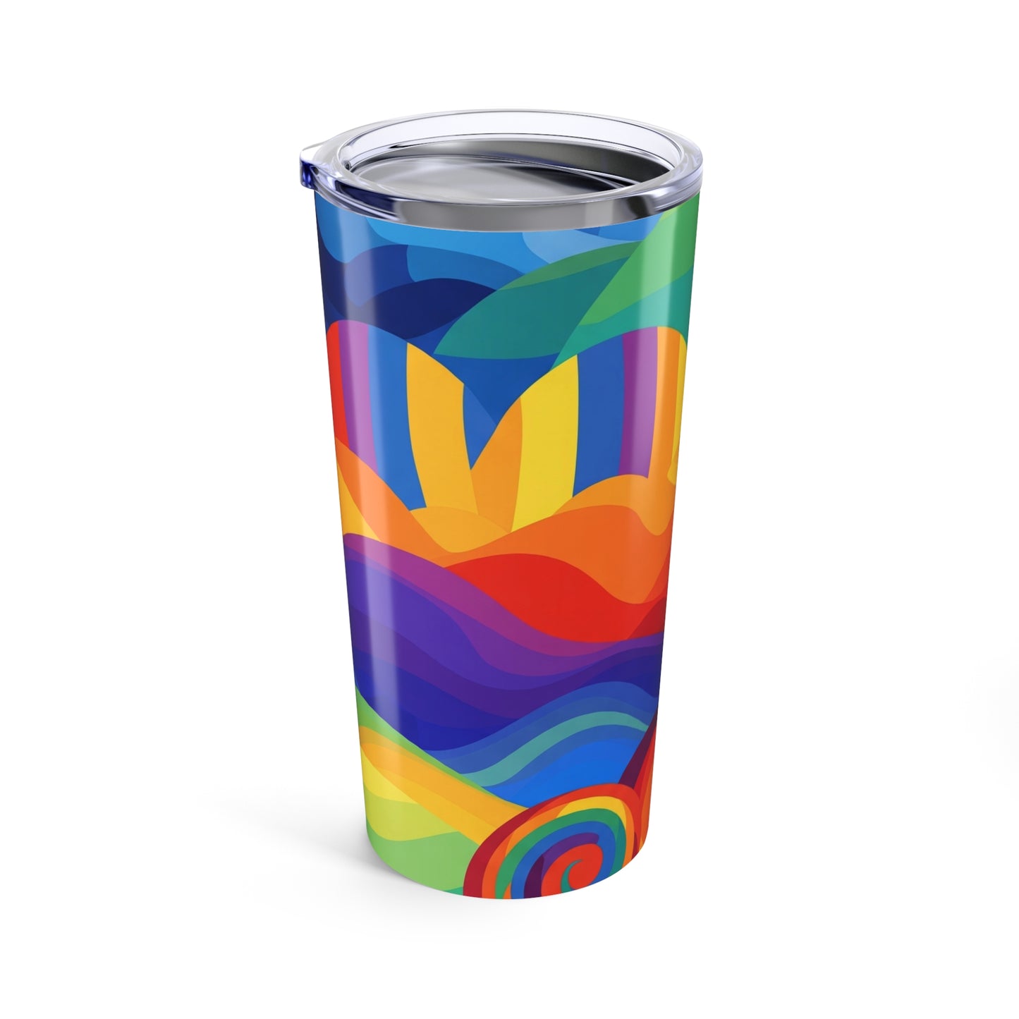 20oz Stainless Steel Printed Tumbler Double Wall Vacuum Insulated Leak Proof Design Keeps Hot Or Cold Beverages