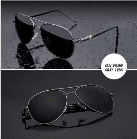 Polarized Driving Sunglasses With Mirror Coating TAC Lenses And Frame Anti Glare UV Protection Clear Backlight Sun