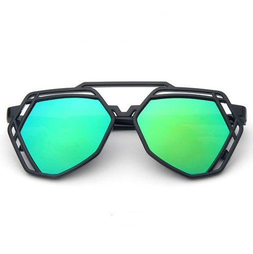 Resin Lens Sunglasses With Plastic Frame Unisex Fashionable Eye Protection Trendy Sun Glasses With UV 400 Protection