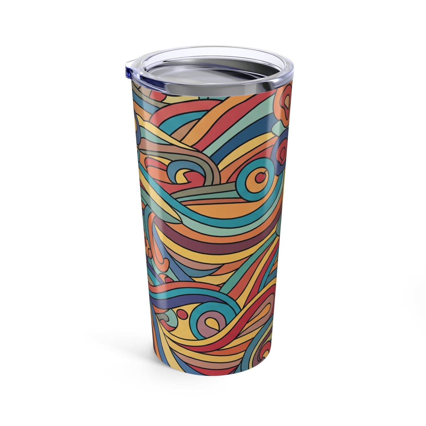 20 Oz Stainless Steel Tumbler With Double Wall Vacuum Insulation Keeps Drinks Hot Or Cold With Spill Resistant Lid
