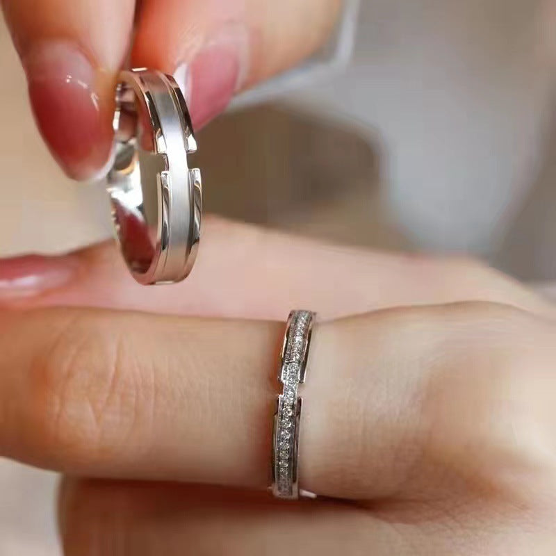 Rings For Women And Men Fashion White Copper Electroplated Simple Band Ring Womens Ring Mens Ring Womens Ring Mens Ring Ring