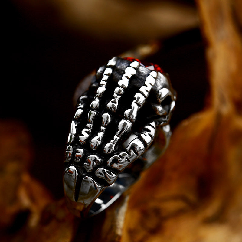 Domineering Hand Bone Men's Ring