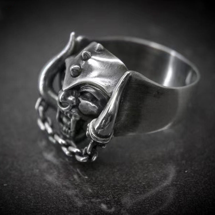 Skull Geometric Ring For Men Women Zinc Alloy Unisex