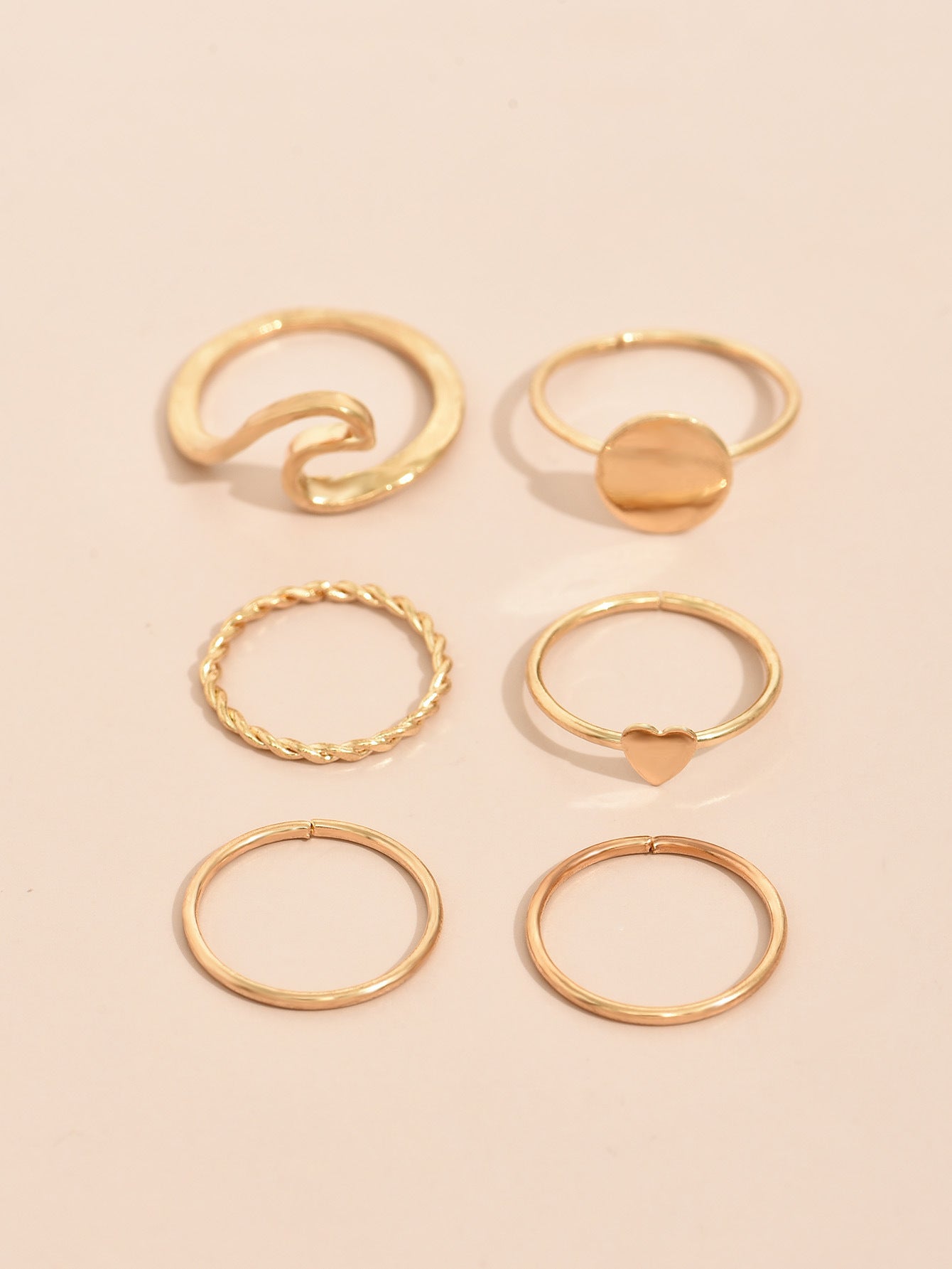 Womens Alloy Joint Ring Set Golden Rings European And American Style Fashion Jewelry For Everyday Styles Rings