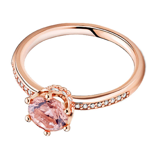 Womens Fashion Ring Copper Silver Alloy Ring Floral Ring Vintage Ring Crown Ring Brilliant Ring Rose Gold Ring Ring