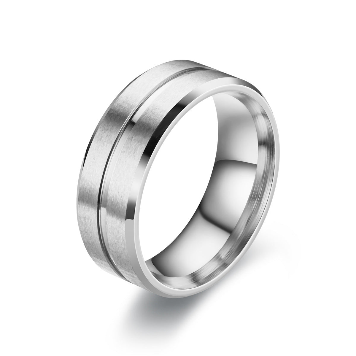 Unisex Matte Stainless Steel Ring Simple Band Fashion Jewelry For Men And Women High Quality Beautiful For All