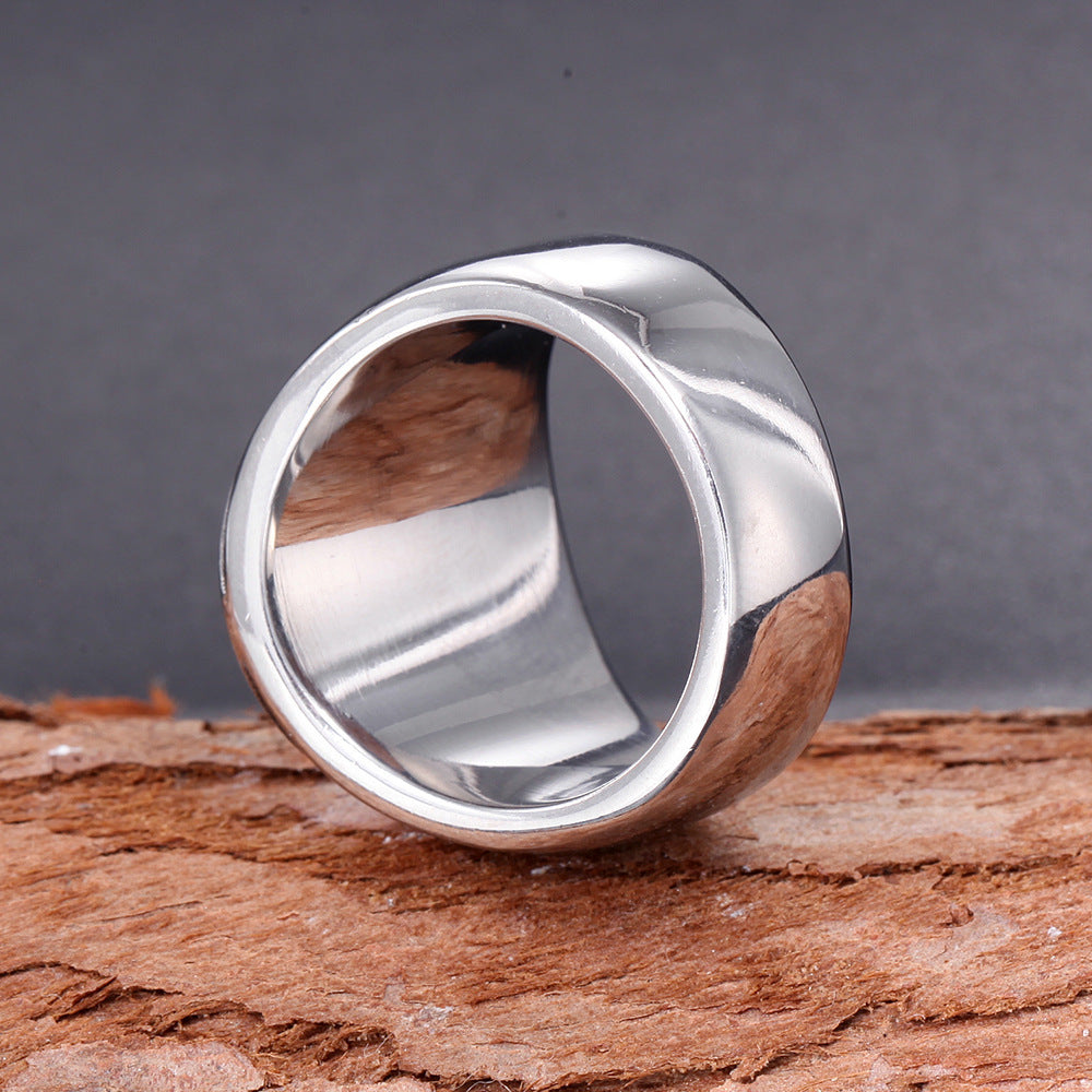 Mens Stainless Steel Ring Five Point Star Geometric Handmade Gold Plated Band For Men Size 7 7 8 9 10 11 12 13