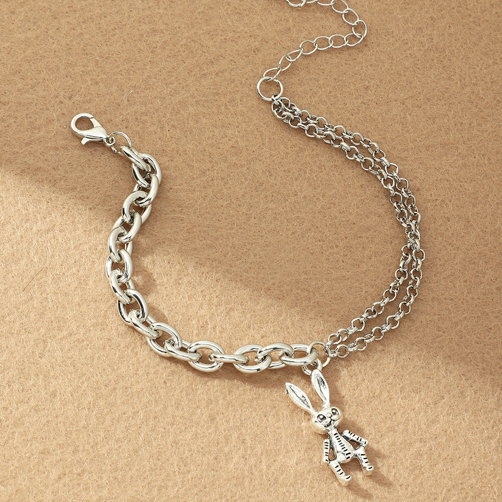 Women Bracelet Set Fashion Metal Bracelets Irregular Design Electroplated Iron Jewelry For Women Stylish Everyday Wear