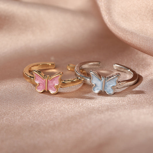 Couple Rings With Butterfly Love Moon Star Dolphin Designs Alloy Fashion Ring Set For Lovers For Couples Style