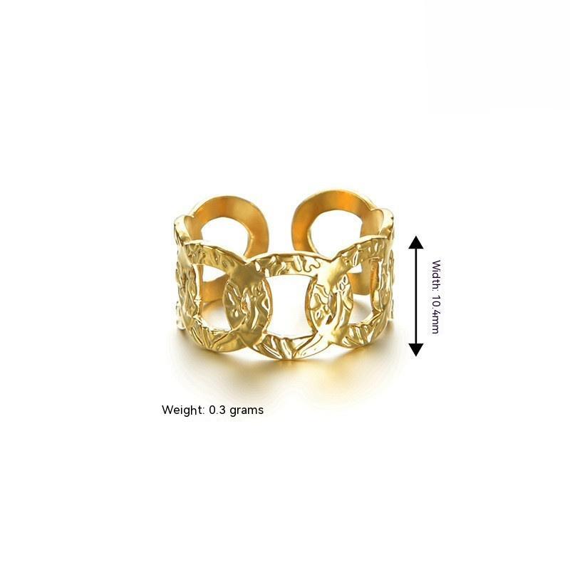 Couple Rings Titanium Steel U Shape Electroplated Anniversary Promise Bands Matching Round Design Design Rings