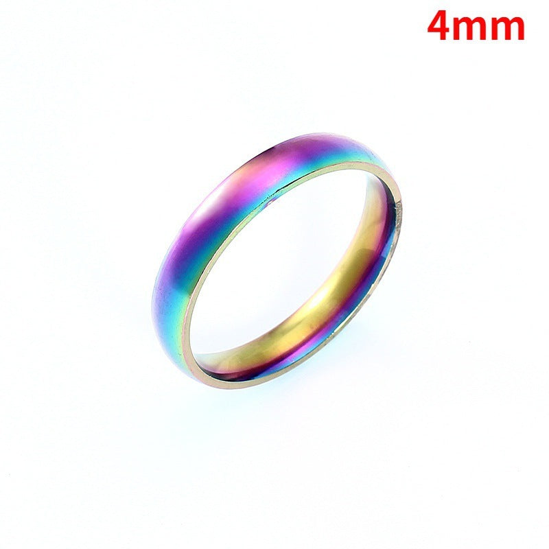 Couple Rings Stainless Steel Simple Geometric Matching Bands For Him And Her Promise Rings For Couples For You