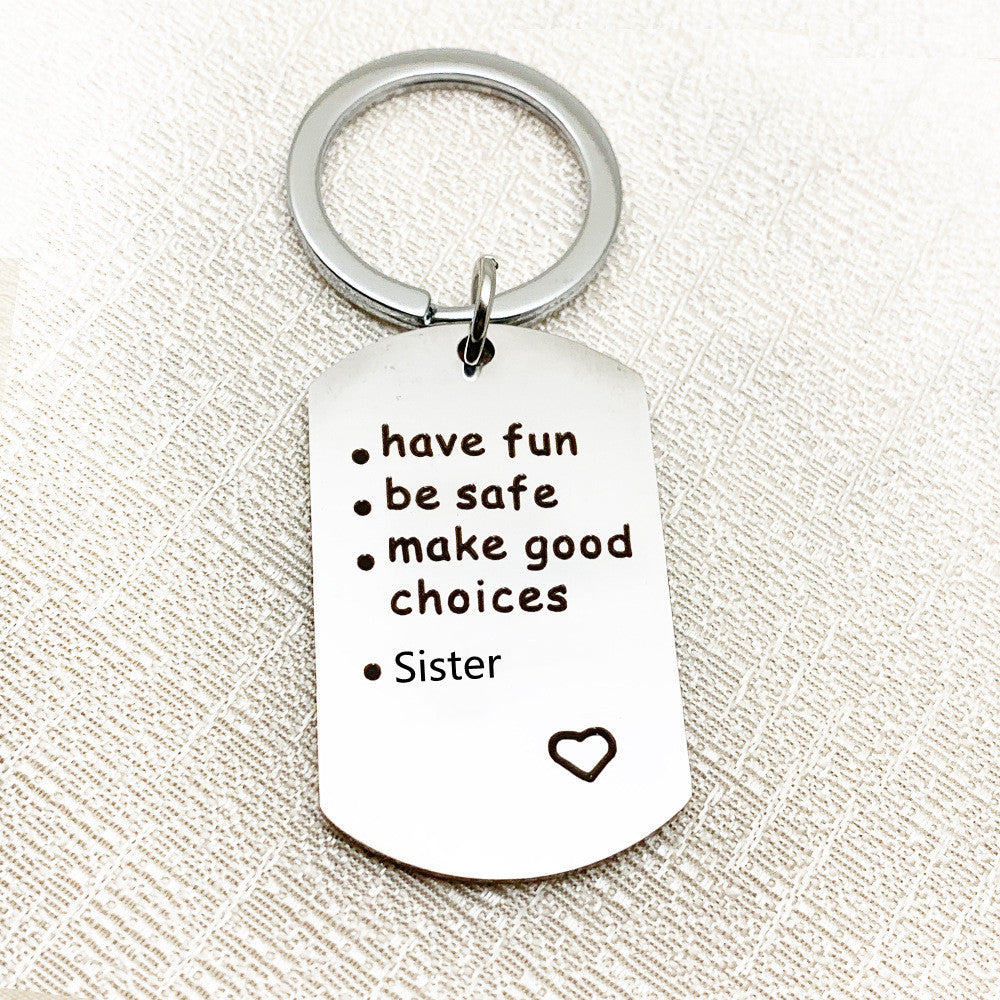 Stainless Steel Key Chain For Keys Bags And Accessories Fashion Simplicity Electroplated Durable Metal Everyday