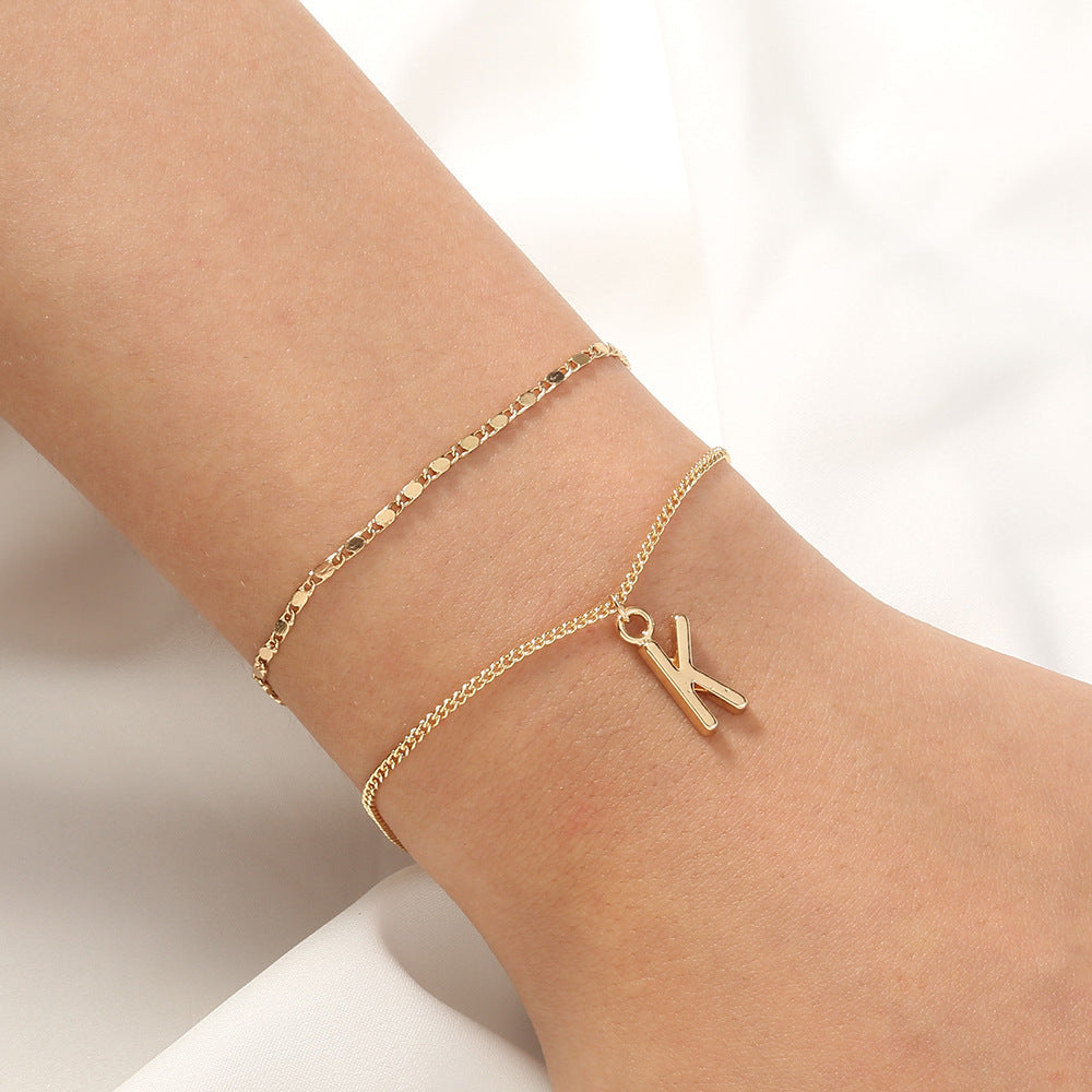 Retro Alloy Tassel Chain Bracelet Set for Women Featuring Heart and Pentagram Charms Electroplated Jewelry Gift Idea