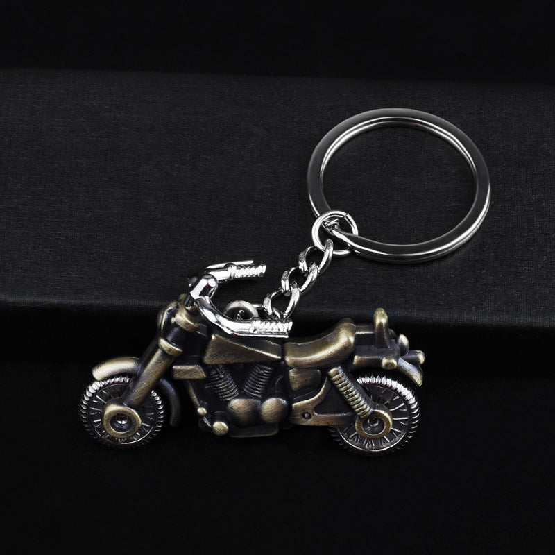 Motorcycle Keychain Retro 3D Keyring Zinc Alloy Unisex Gift For Men And Women Motorcycle Enthusiasts Gift Car